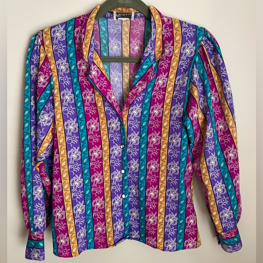 Levi Strauss pearl button-up blouse- 1970’s vintage